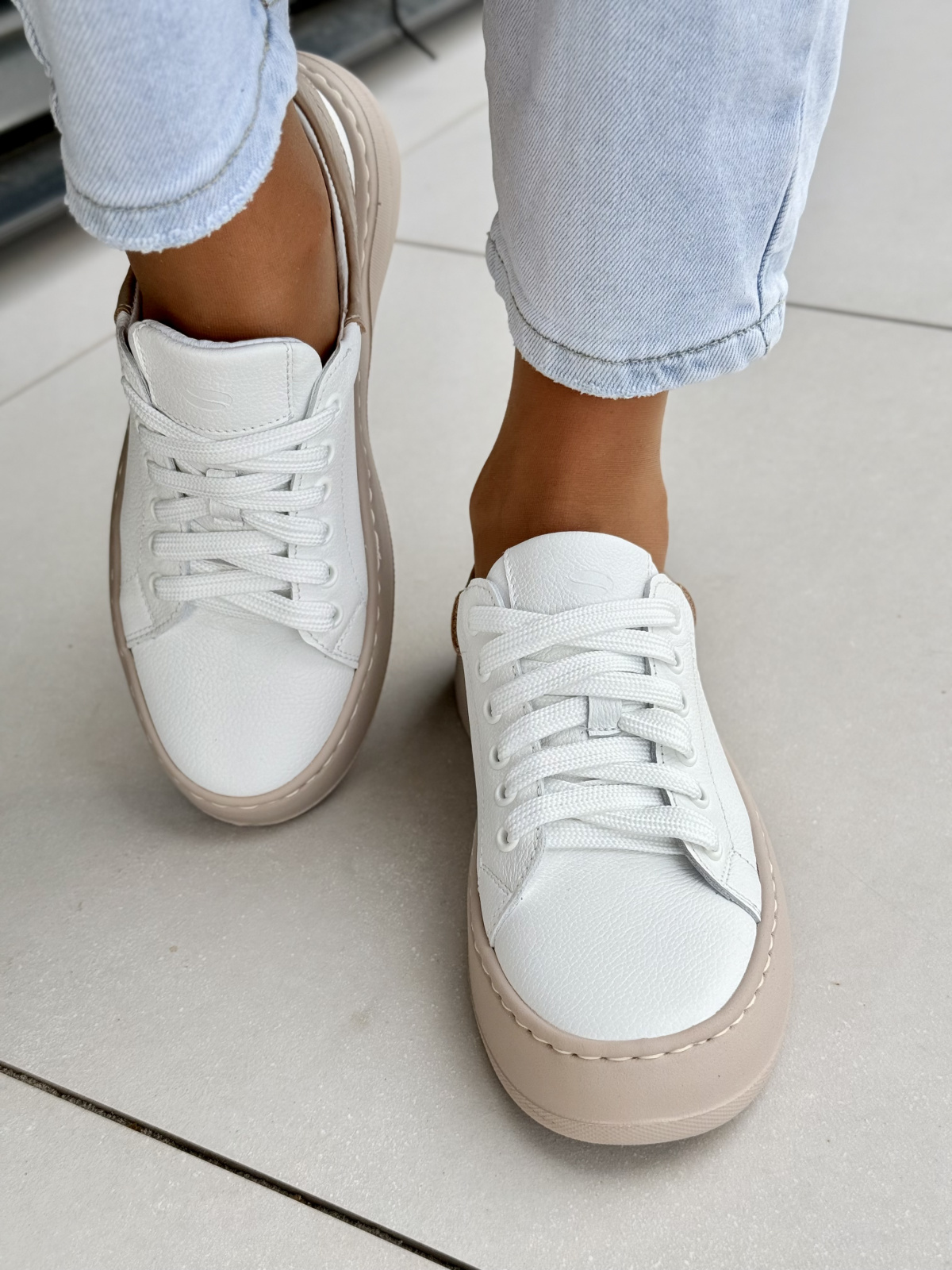 Polskie sneakersy OLEKSY z naturalnej skóry