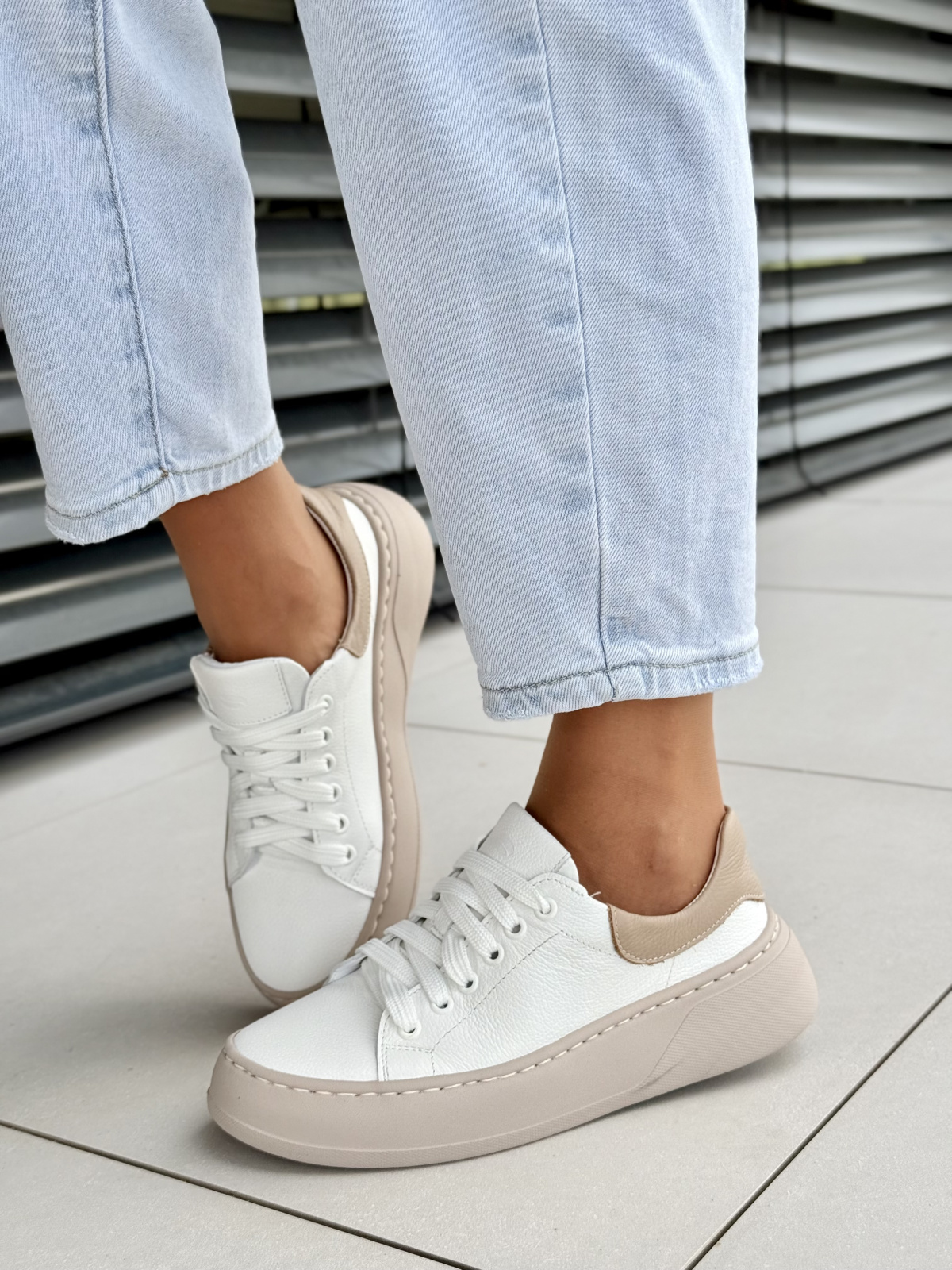 Polskie sneakersy OLEKSY z naturalnej skóry