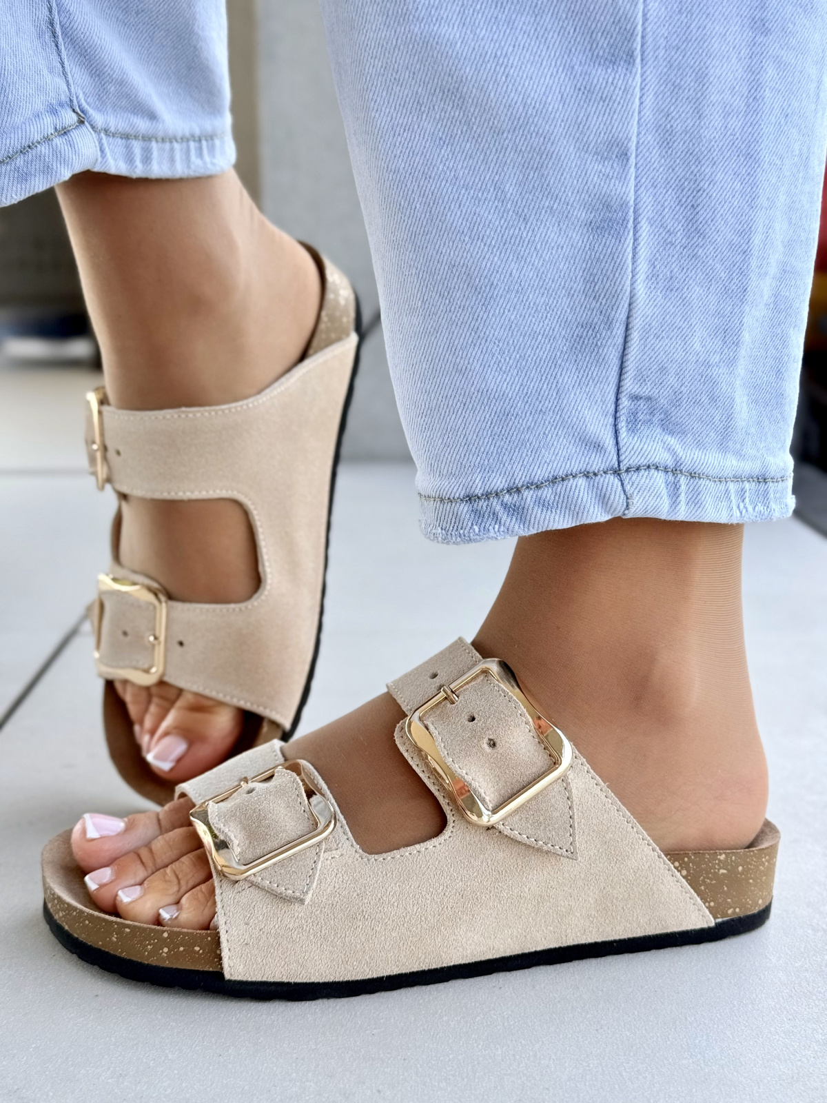 Skórzane klapki OLEKSY – 100% Polska produkcja