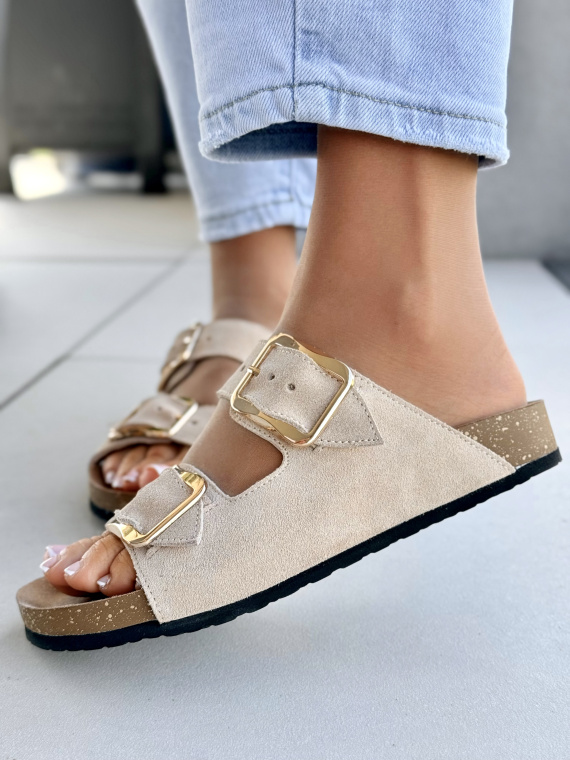 Skórzane klapki OLEKSY – 100% Polska produkcja