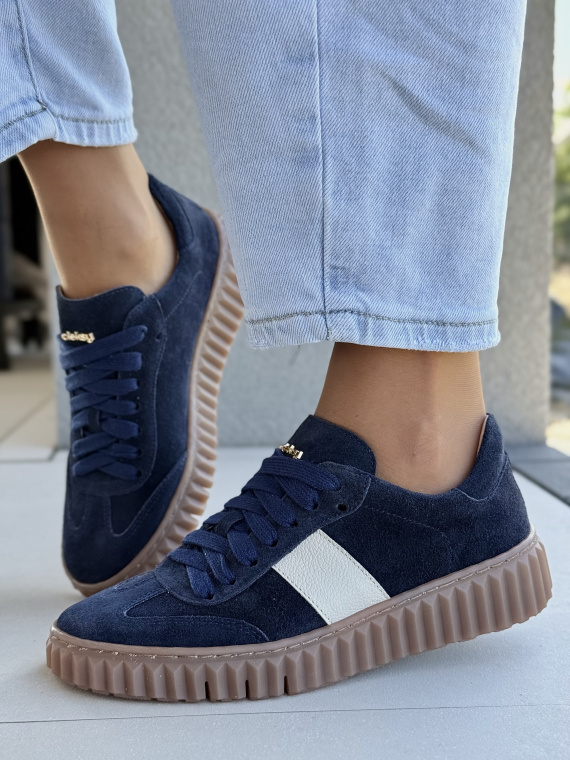 Sneakersy OLEKSY z naturalnej skóry | Made in Poland