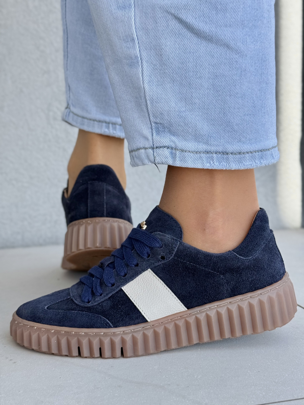 Sneakersy OLEKSY z naturalnej skóry | Made in Poland