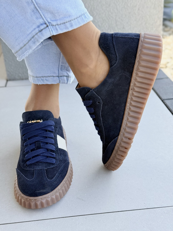 Sneakersy OLEKSY z naturalnej skóry | Made in Poland