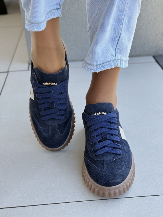 Sneakersy OLEKSY z naturalnej skóry | Made in Poland