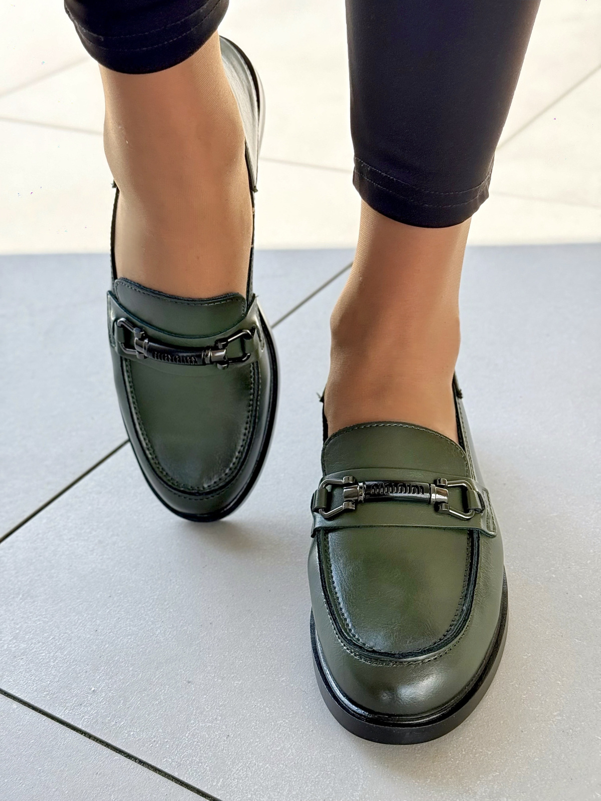 Eleganckie Mokasyny z Naturalnej Skóry