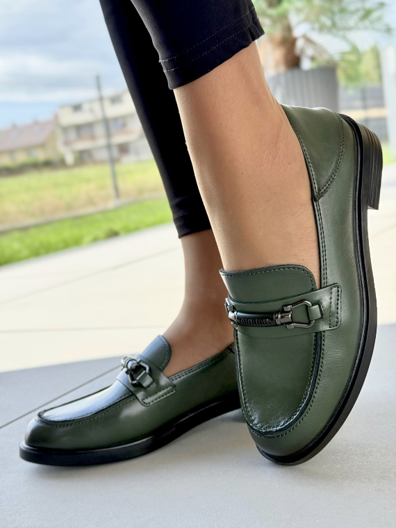 Eleganckie Mokasyny z Naturalnej Skóry