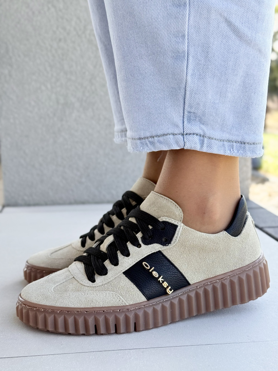 Sneakersy OLEKSY – Polska produkcja, 100% skóra naturalna