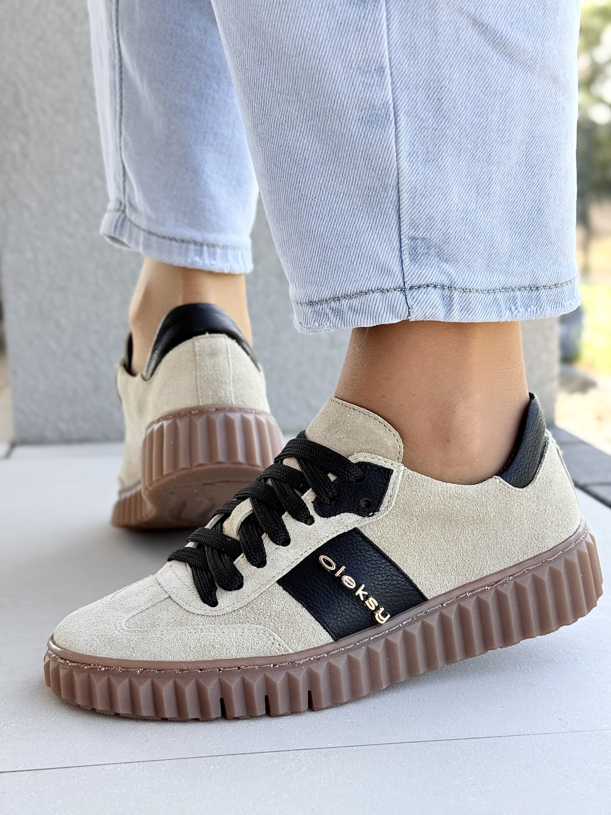 Sneakersy OLEKSY – Polska produkcja, 100% skóra naturalna