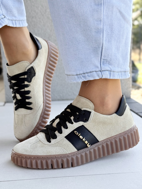 Sneakersy OLEKSY – Polska produkcja, 100% skóra naturalna