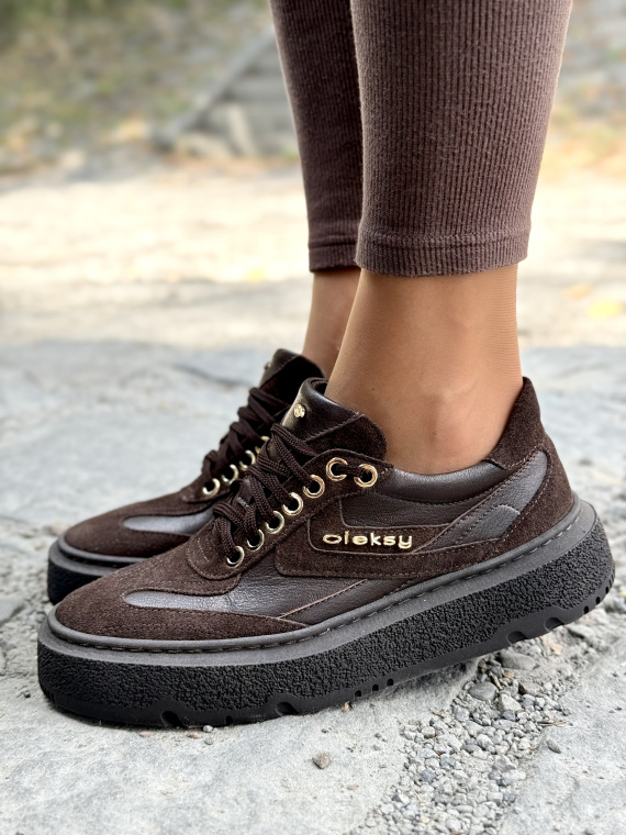 OLEKSY – skórzane sneakersy damskie, polska produkcja