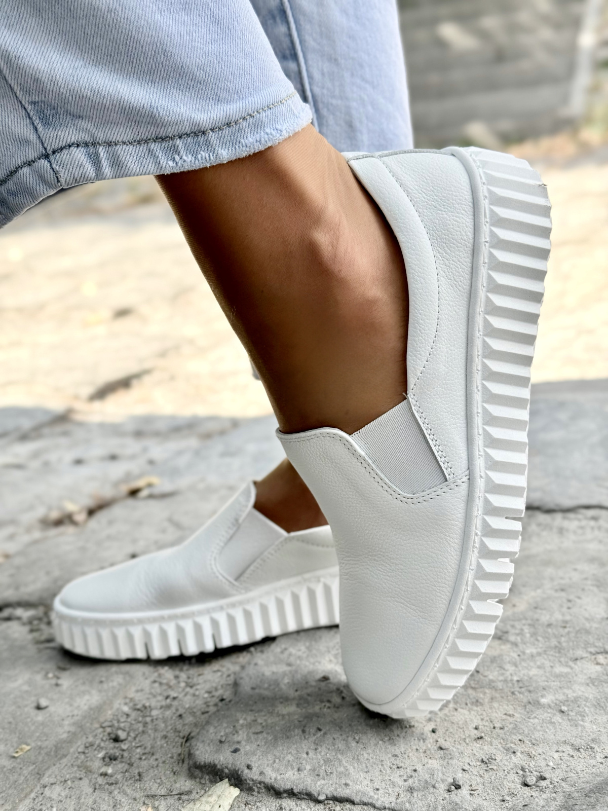 Sneakersy OLEKSY – Polska produkcja, 100% skóra naturalna