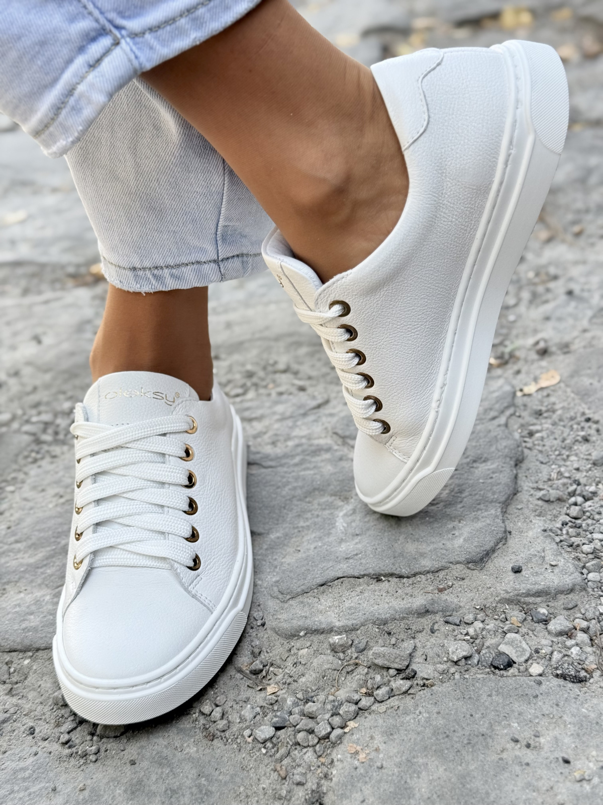 Sneakersy OLEKSY z naturalnej skóry – styl i komfort na co dzień