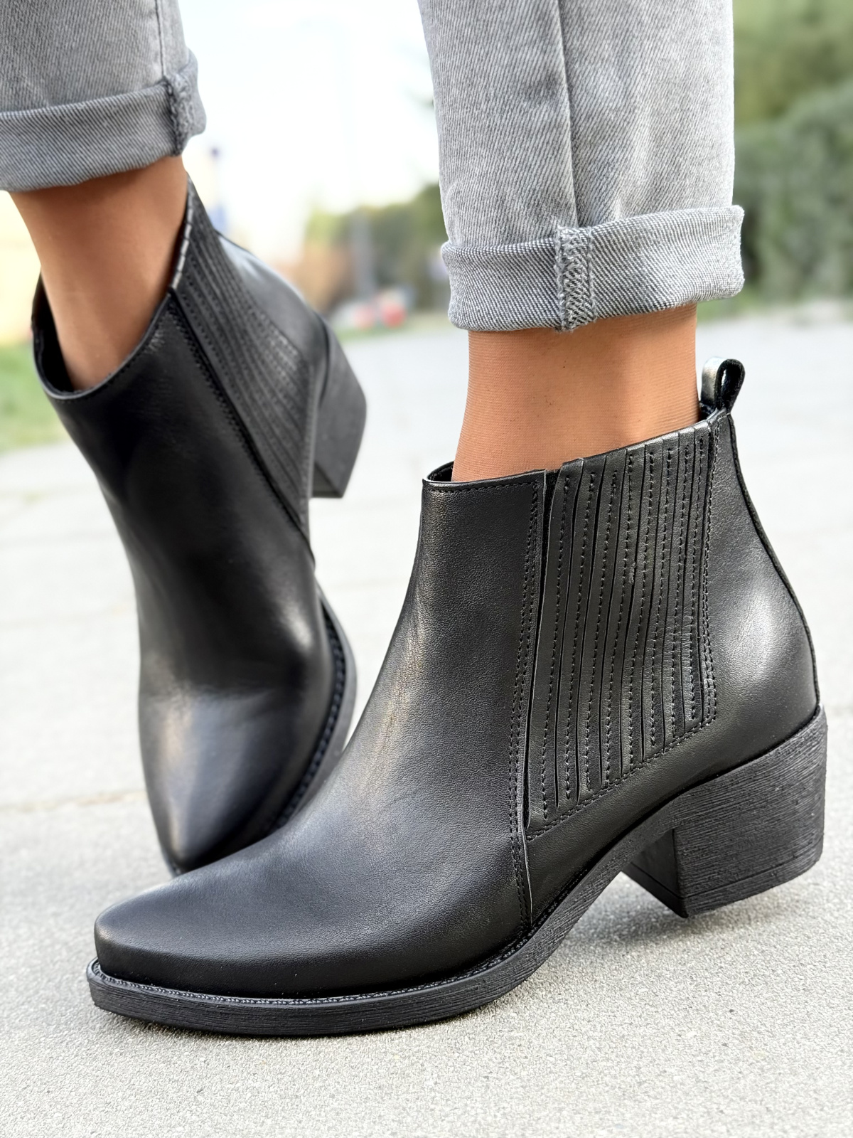 OLEKSY – Kowbojki ze skóry naturalnej Polska produkcja