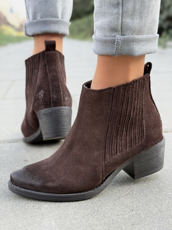 Kowbojki damskie OLEKSY z naturalnej skóry