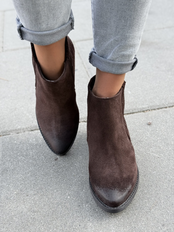 Kowbojki damskie OLEKSY z naturalnej skóry