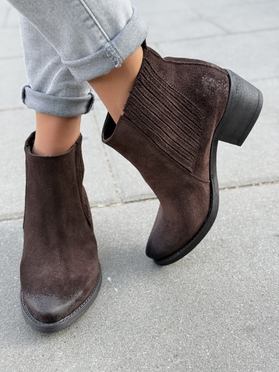 Kowbojki damskie OLEKSY z naturalnej skóry