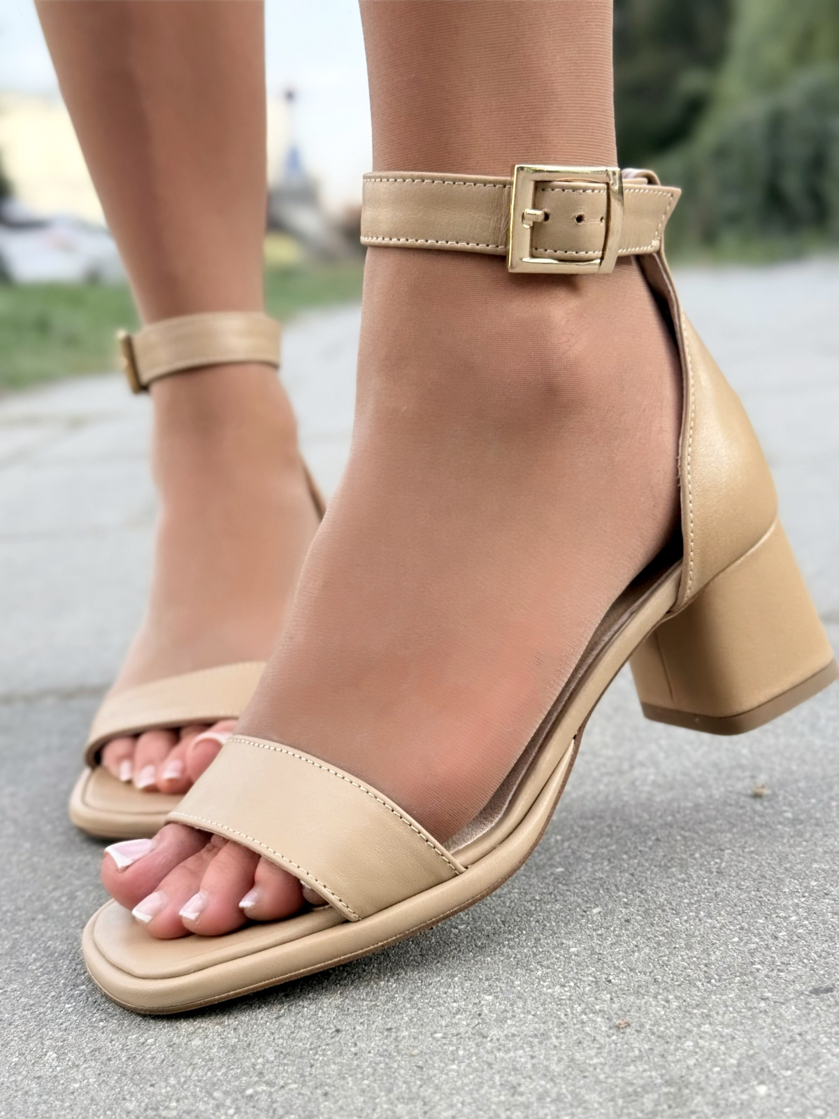 Sandały OLEKSY ze skóry naturalnej – Polska produkcja