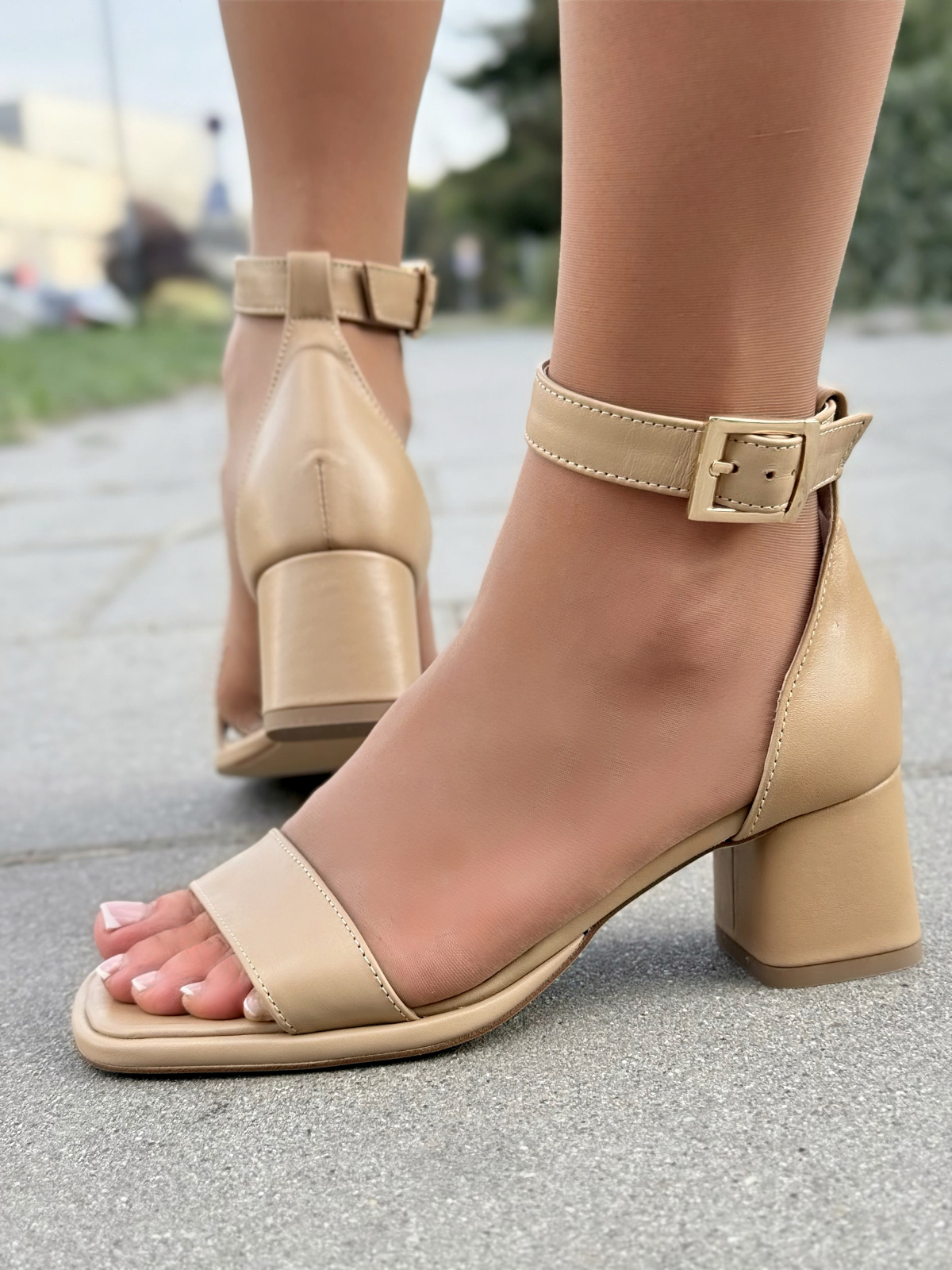 Sandały OLEKSY ze skóry naturalnej – Polska produkcja