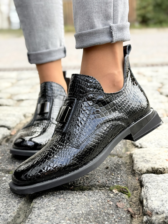 Eleganckie botki ze skóry naturalnej