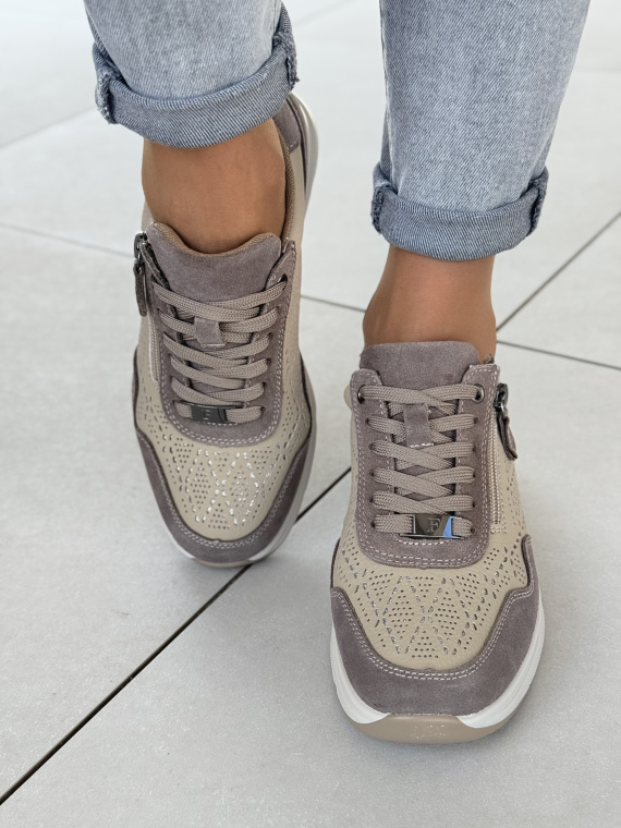 Eleganckie sneakersy damskie z naturalnej skóry