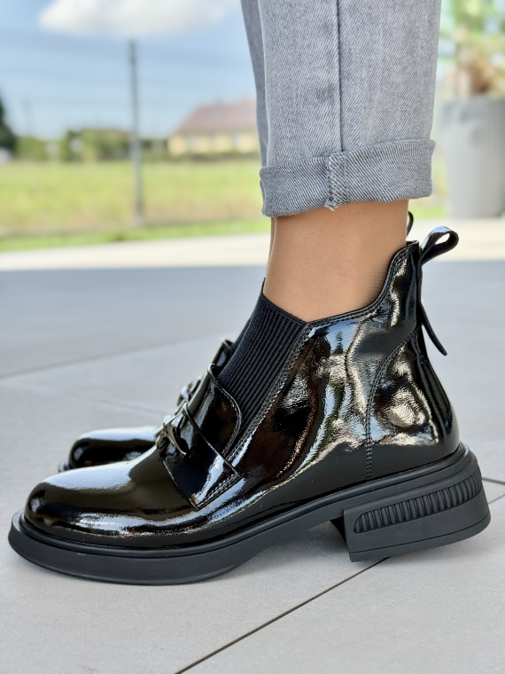 Stylowe botki damskie z naturalnej skóry