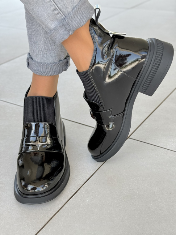 Stylowe botki damskie z naturalnej skóry