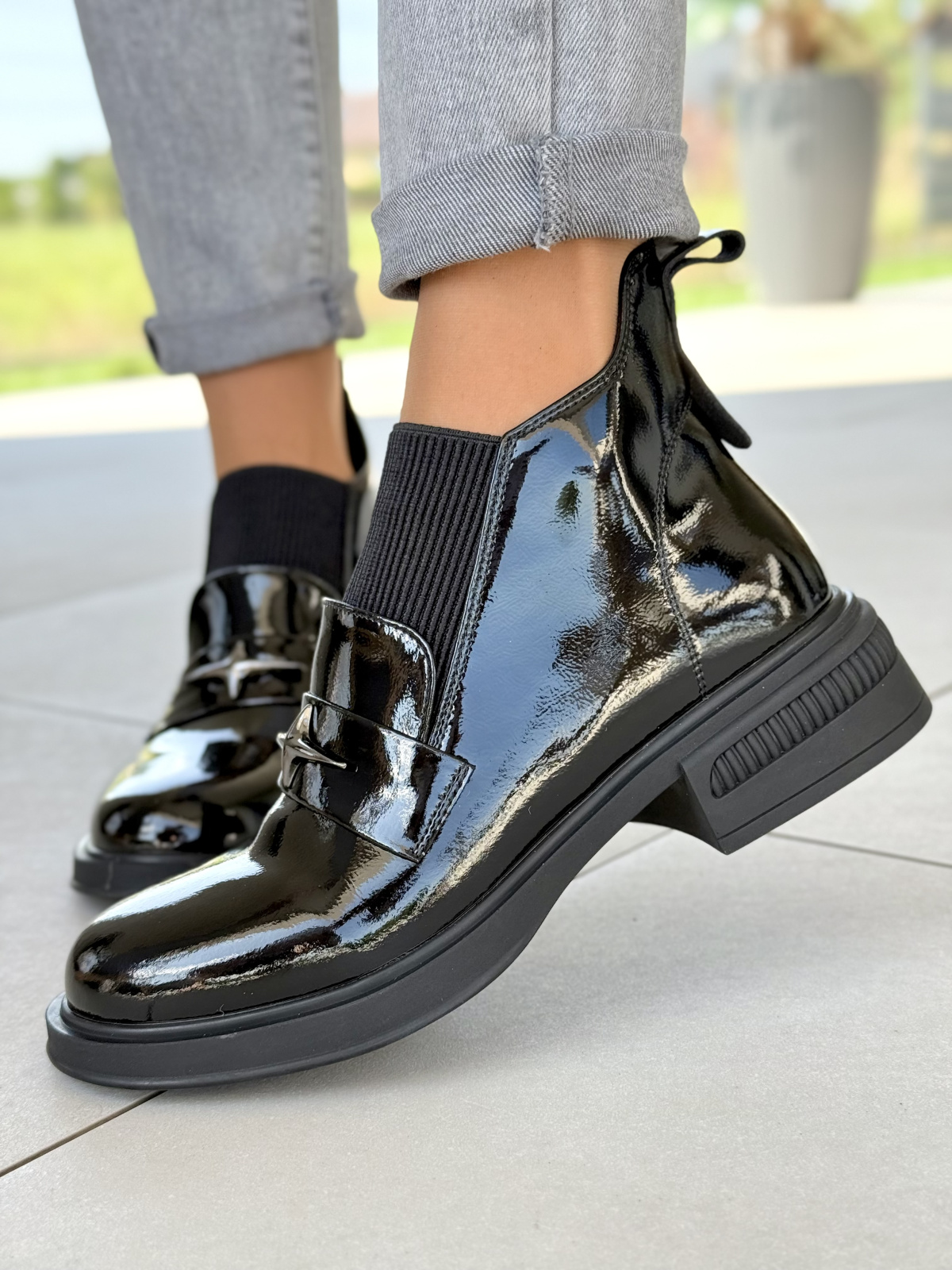 Stylowe botki damskie z naturalnej skóry