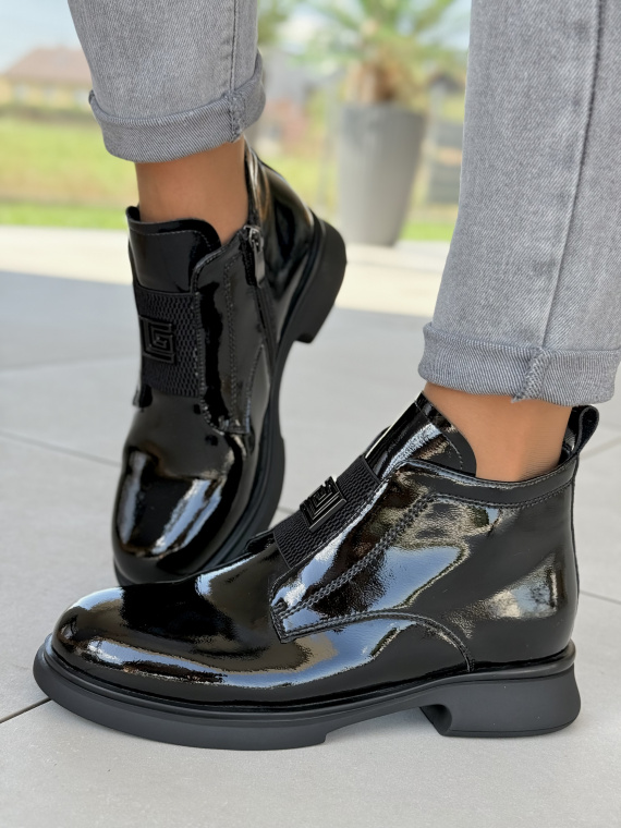 Eleganckie botki damskie ze skóry naturalnej