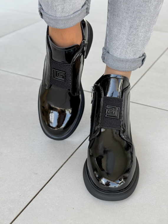 Eleganckie botki damskie ze skóry naturalnej