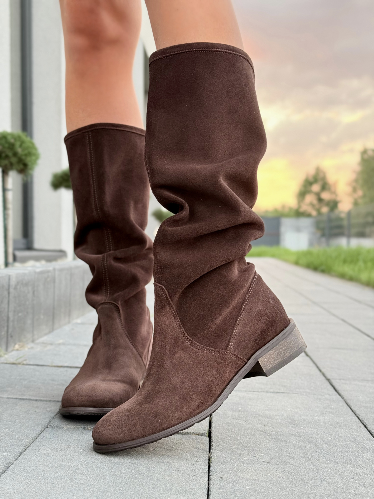 Kozaki OLEKSY z naturalnej skóry – Polskiej produkcji