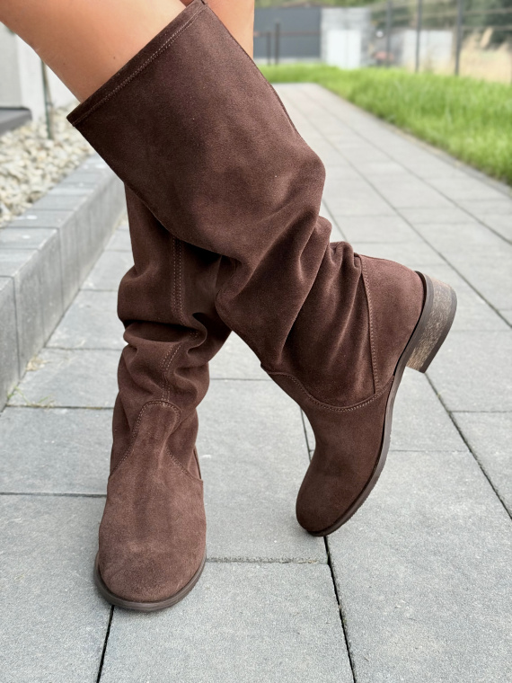 Kozaki OLEKSY z naturalnej skóry – Polskiej produkcji