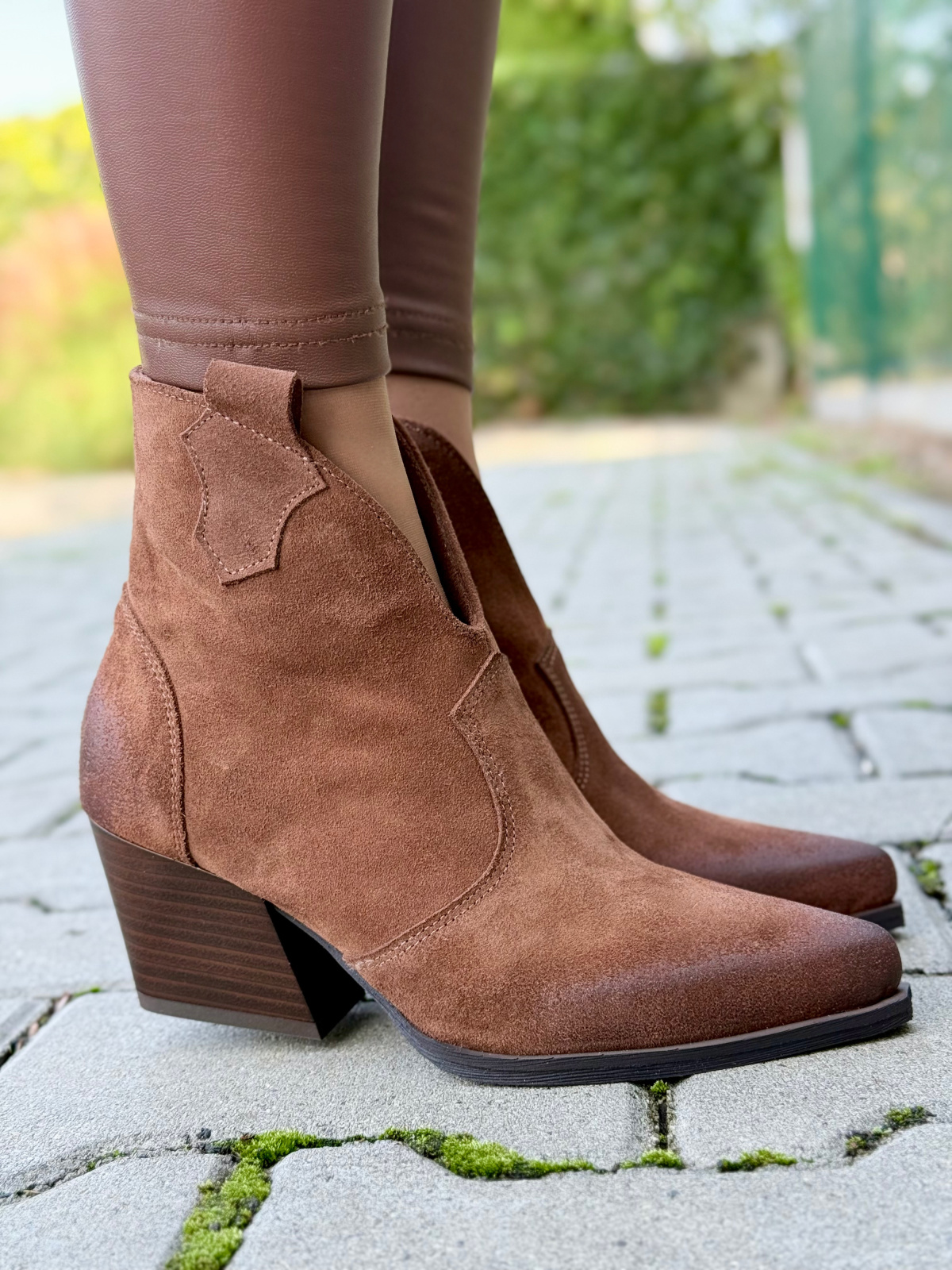 Kowbojki damskie skórzane OLEKSY Made in Poland