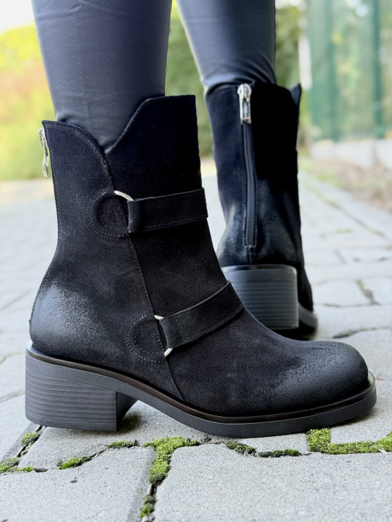 Botki OLEKSY z naturalnej skóry – Polskiej produkcji