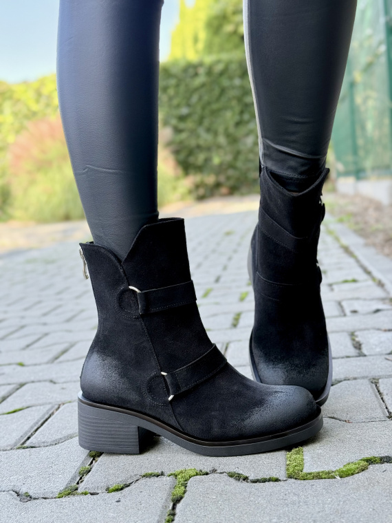 Botki OLEKSY z naturalnej skóry – Polskiej produkcji