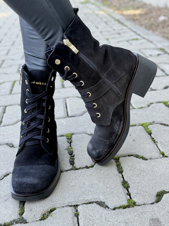 Botki OLEKSY z naturalnej skóry – Made in Poland