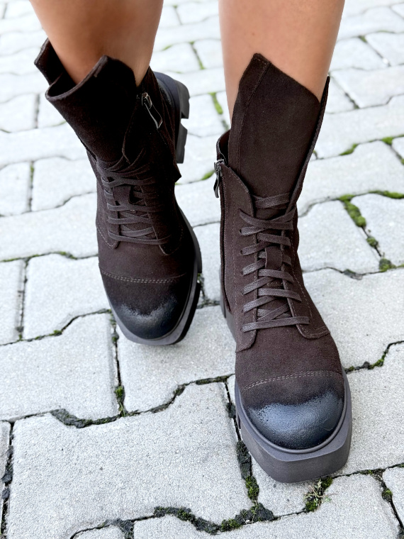 Botki OLEKSY z naturalnej skóry – Polskiej produkcji