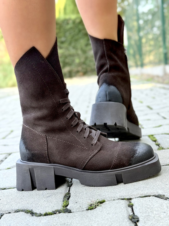 Botki OLEKSY z naturalnej skóry – Polskiej produkcji