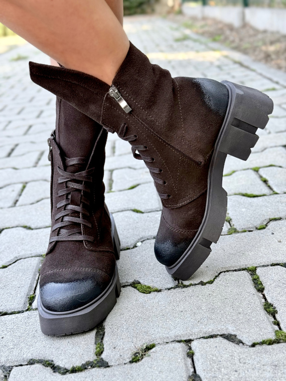 Botki OLEKSY z naturalnej skóry – Polskiej produkcji