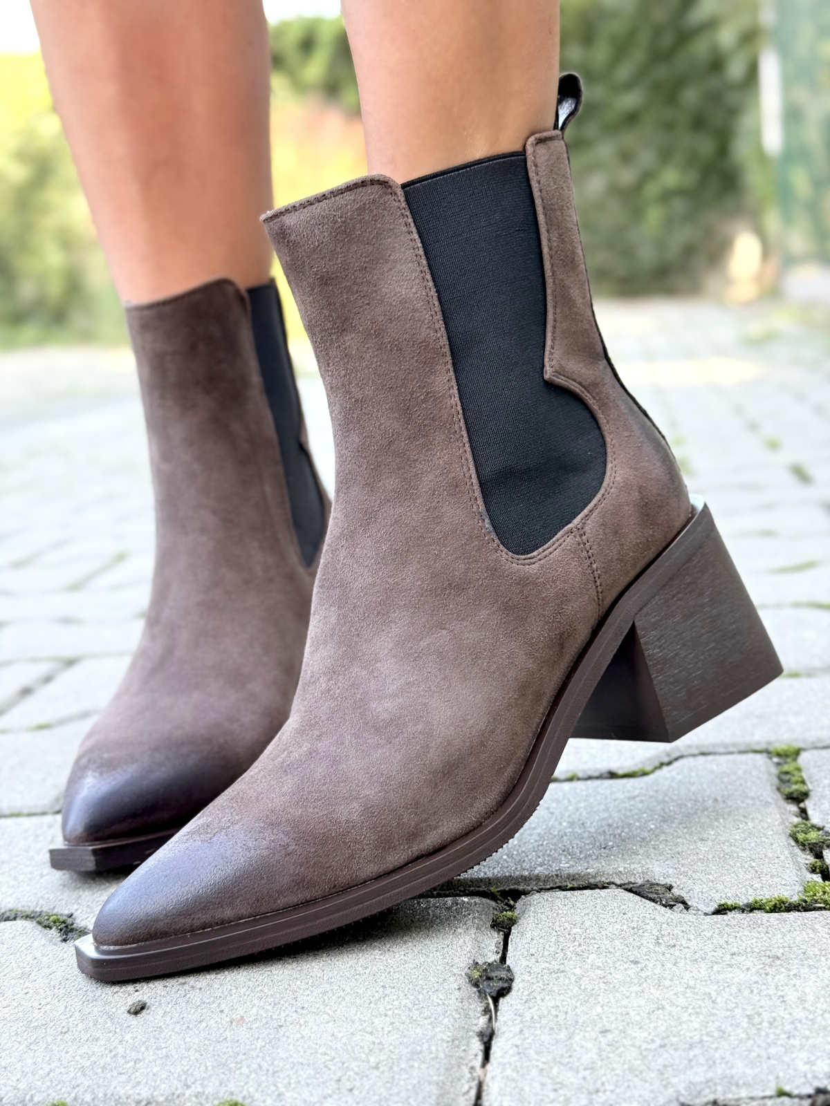 OLEKSY – Kowbojki ze skóry naturalnej