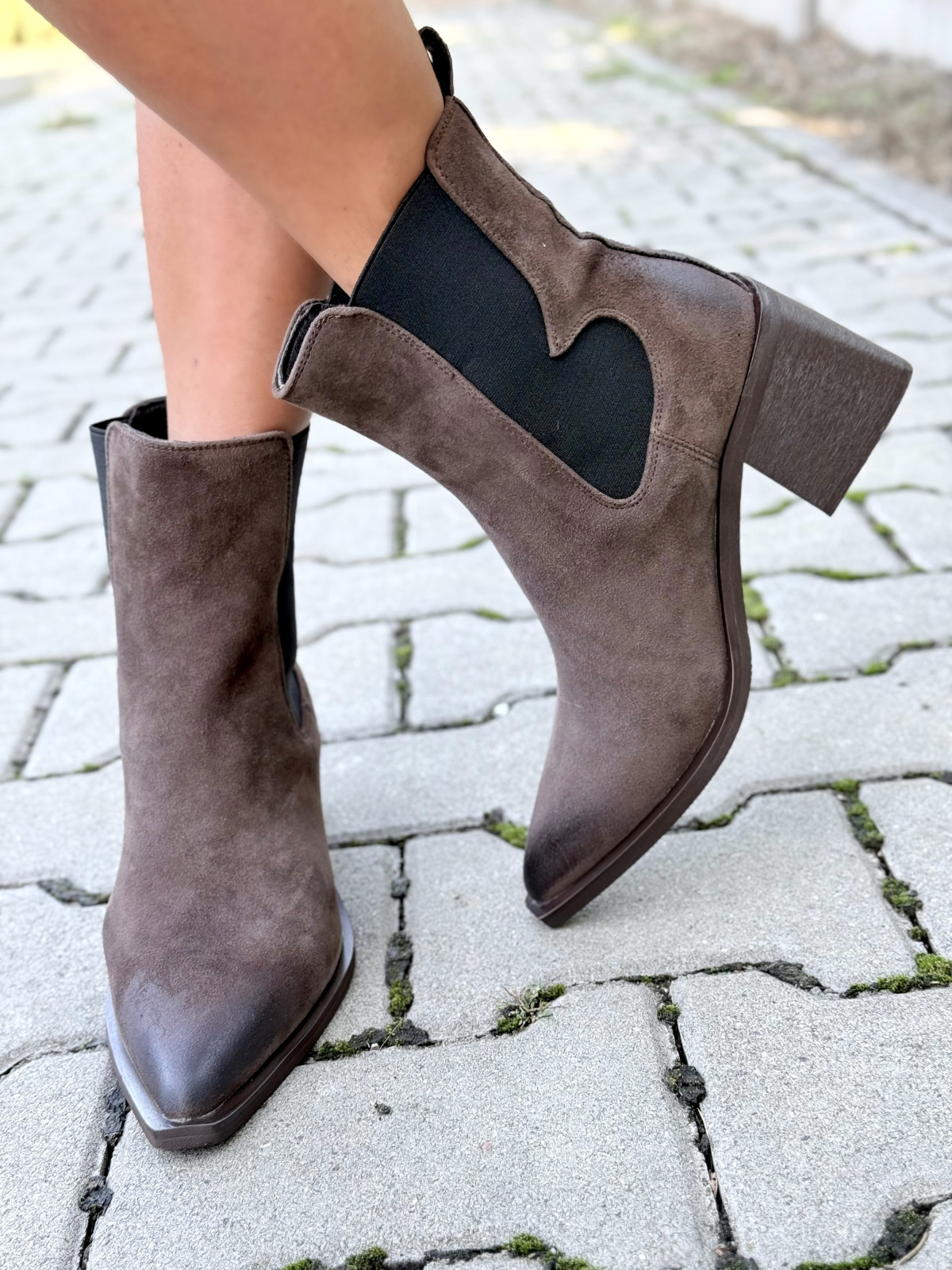 OLEKSY – Kowbojki ze skóry naturalnej