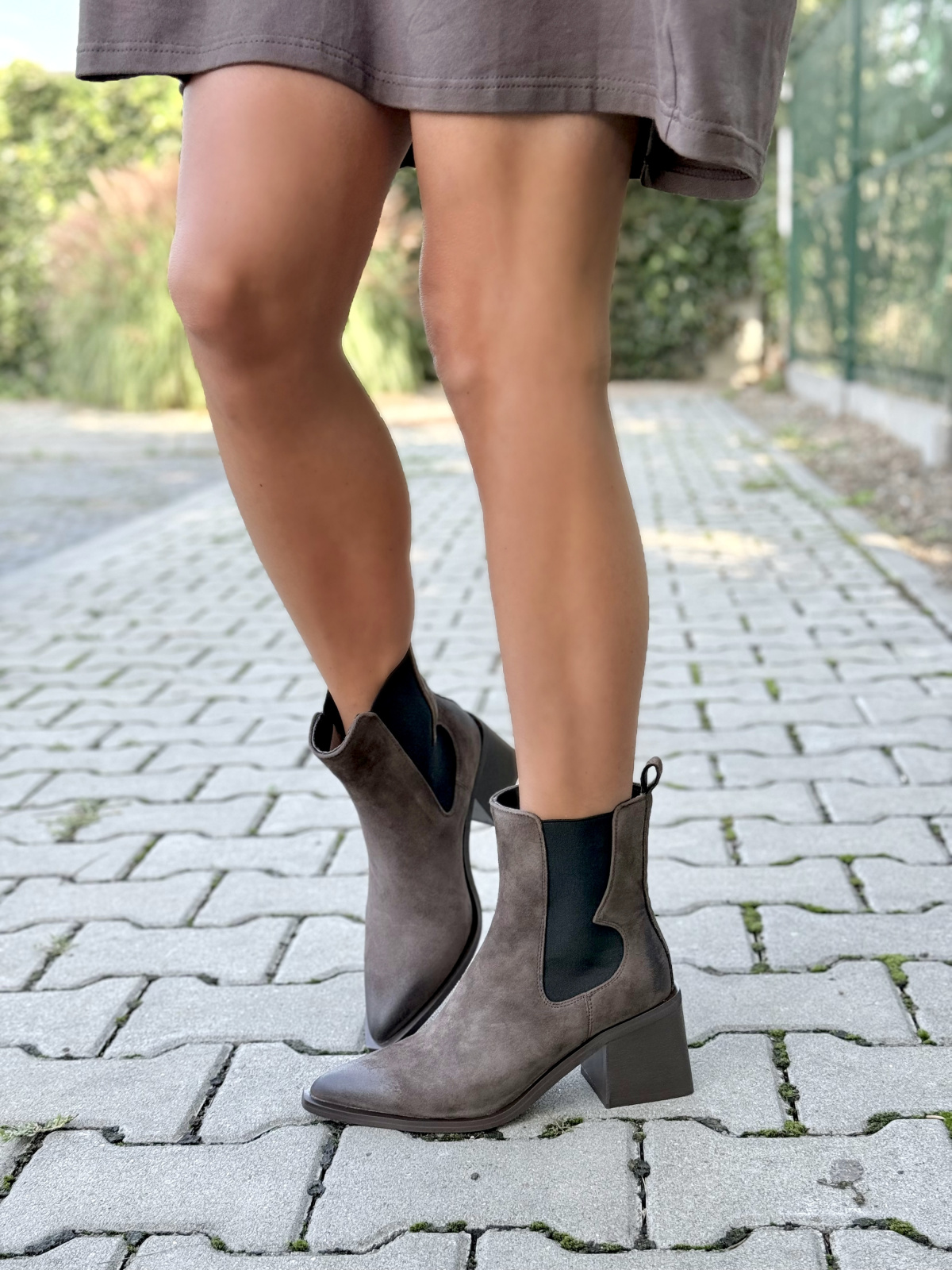 OLEKSY – Kowbojki ze skóry naturalnej