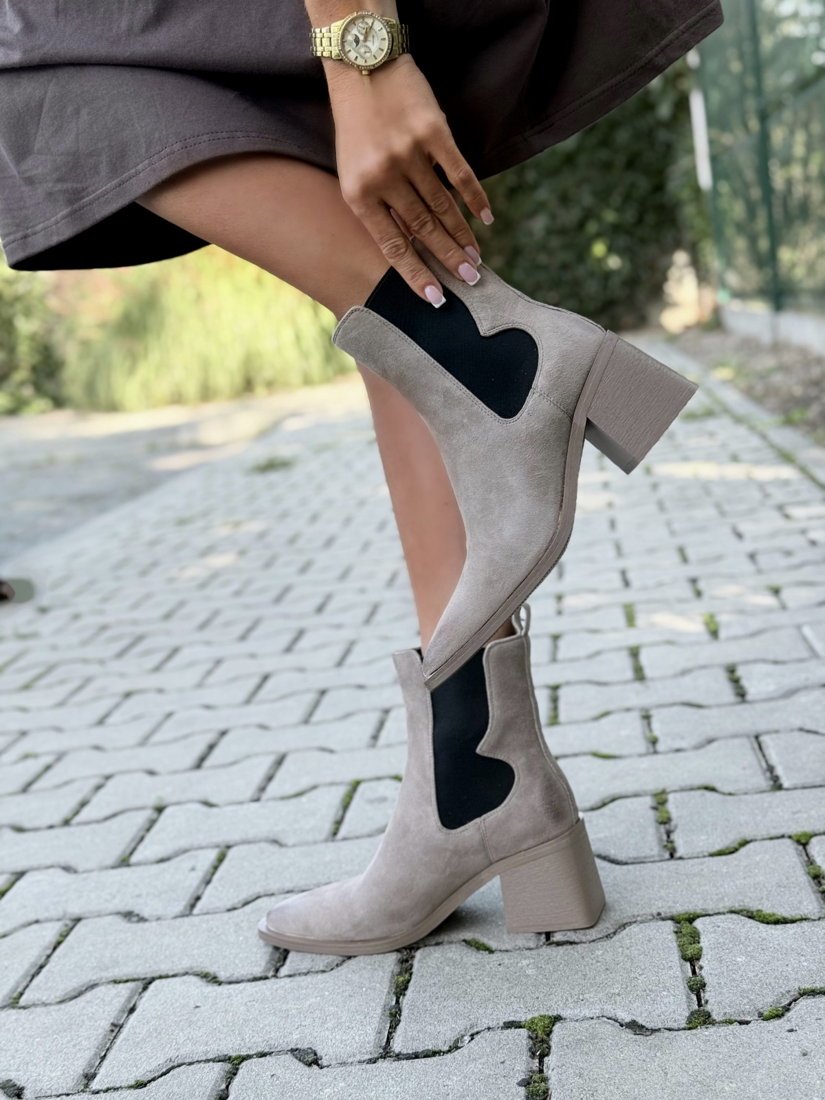 OLEKSY – Kowbojki ze skóry naturalnej