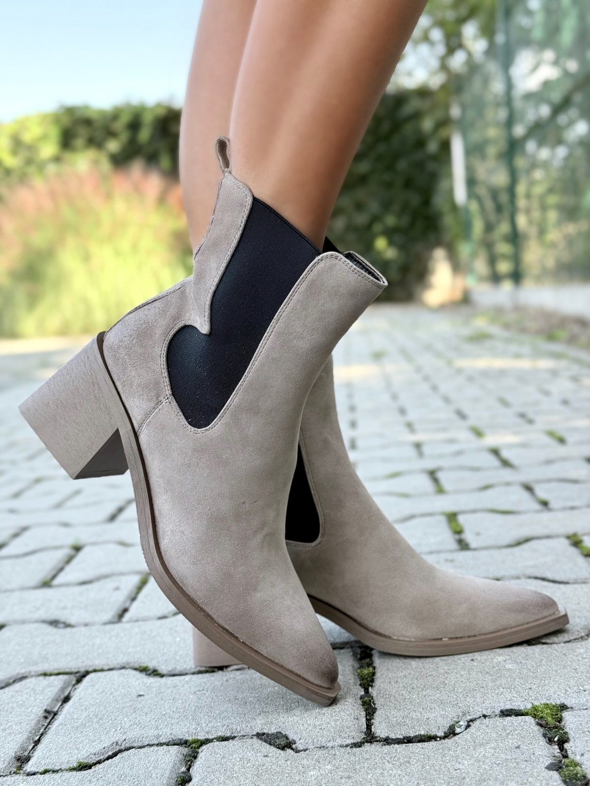 OLEKSY – Kowbojki ze skóry naturalnej