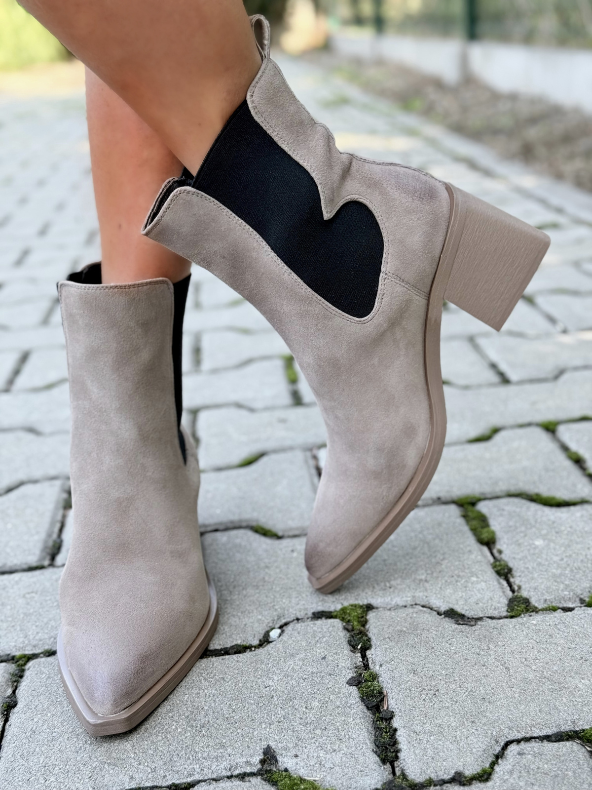 OLEKSY – Kowbojki ze skóry naturalnej