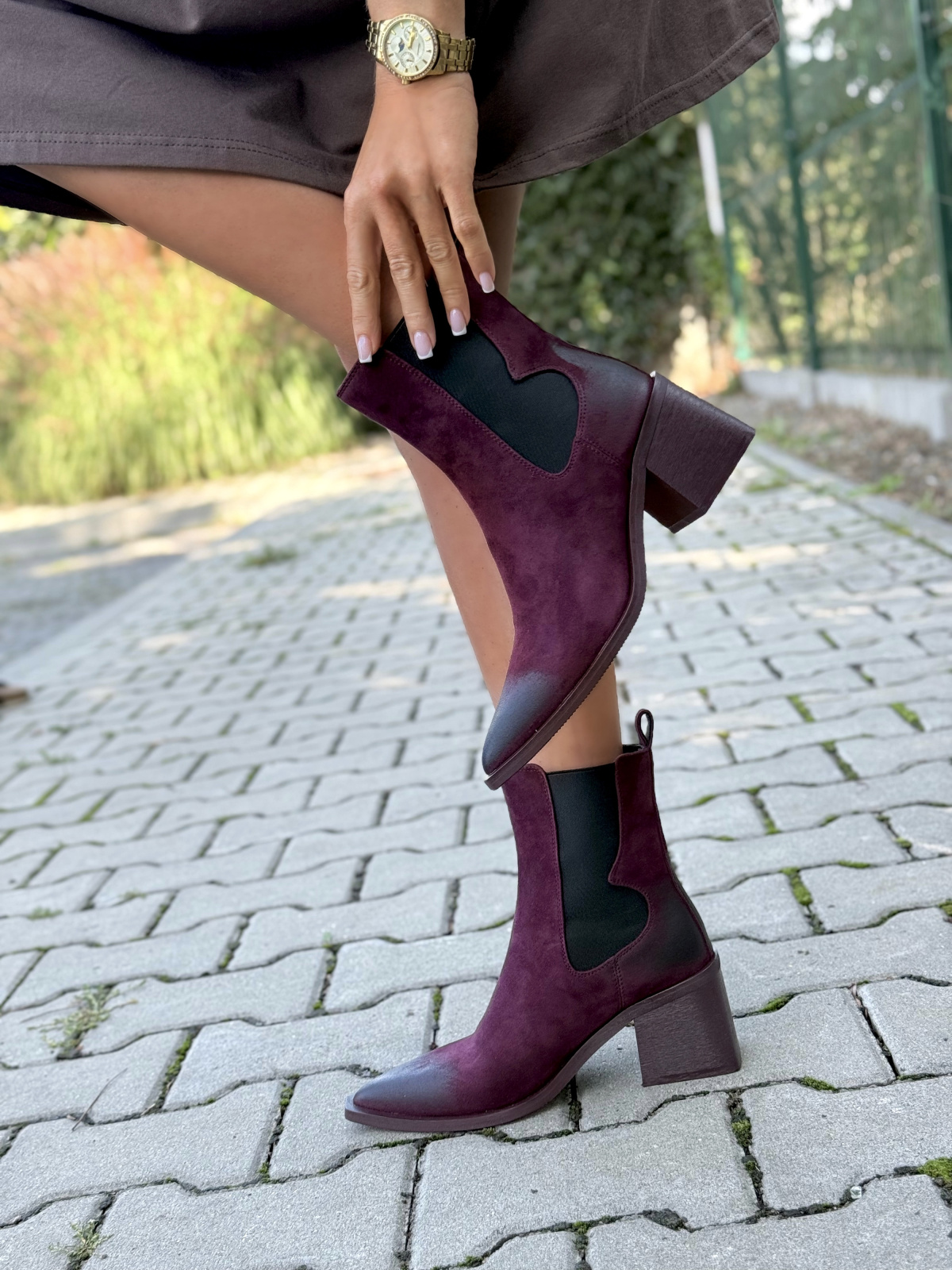 OLEKSY – Kowbojki ze skóry naturalnej