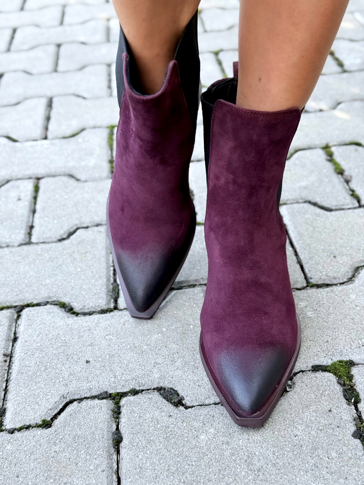 OLEKSY – Kowbojki ze skóry naturalnej