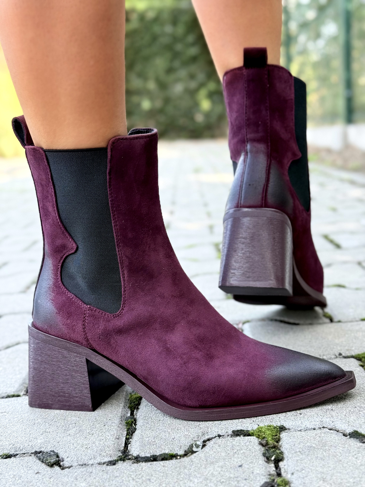 OLEKSY – Kowbojki ze skóry naturalnej