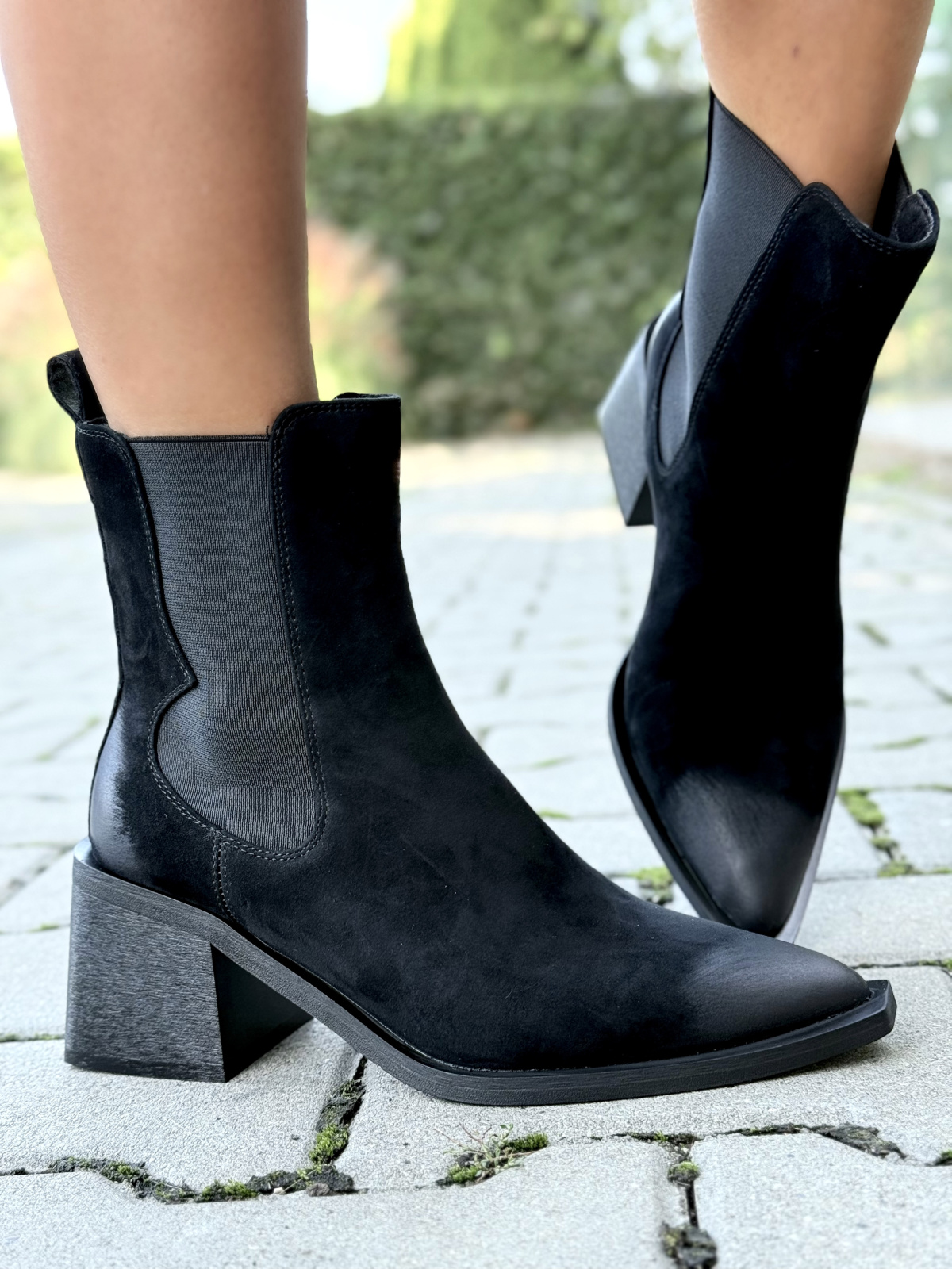 OLEKSY – Kowbojki ze skóry naturalnej