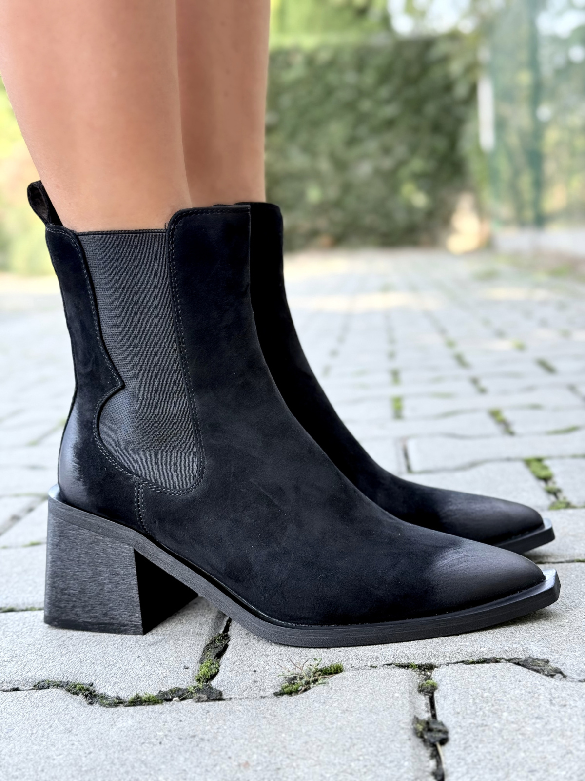 OLEKSY – Kowbojki ze skóry naturalnej