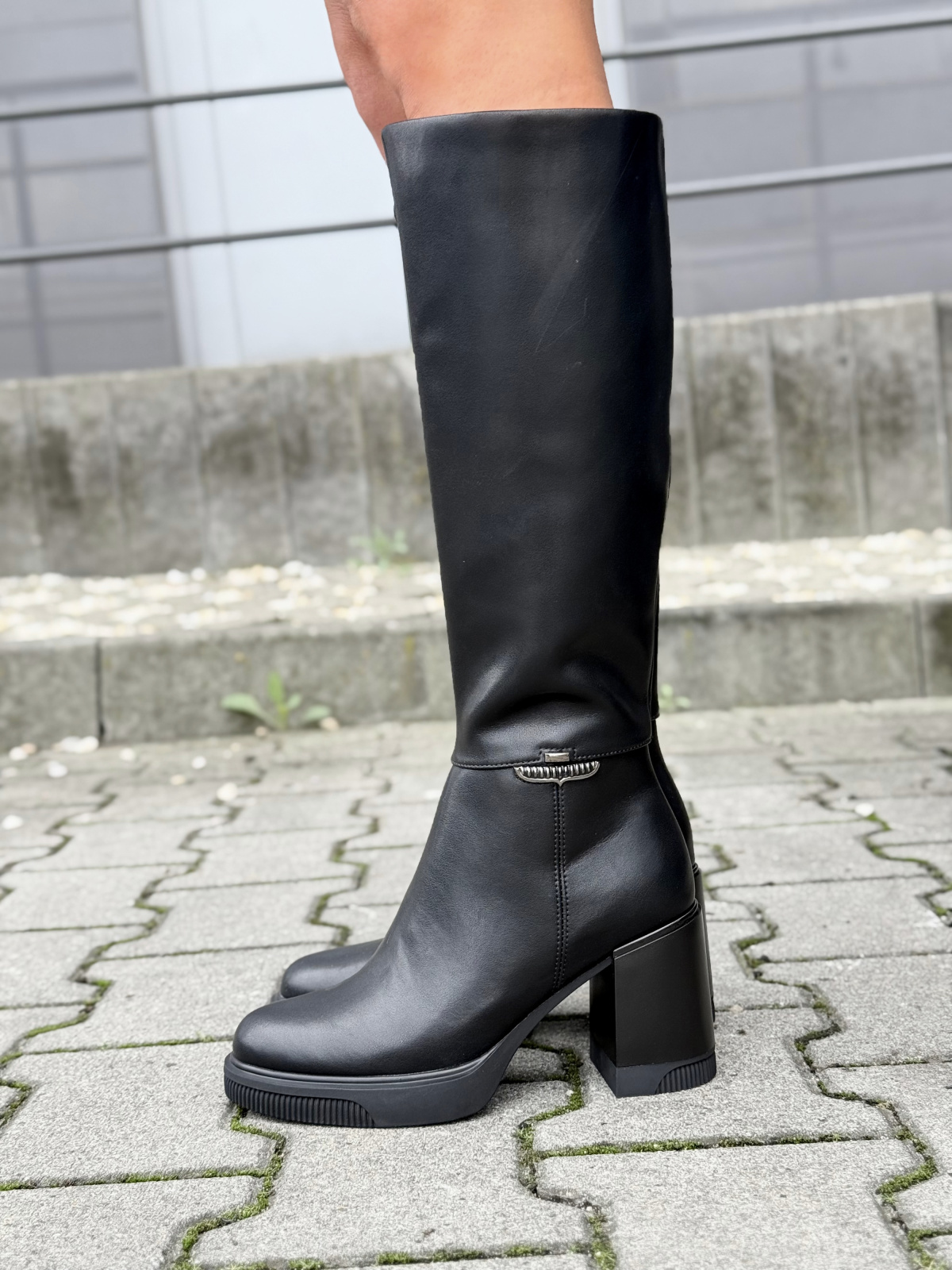 Kozaki damskie ze skóry naturalnej OLEKSY